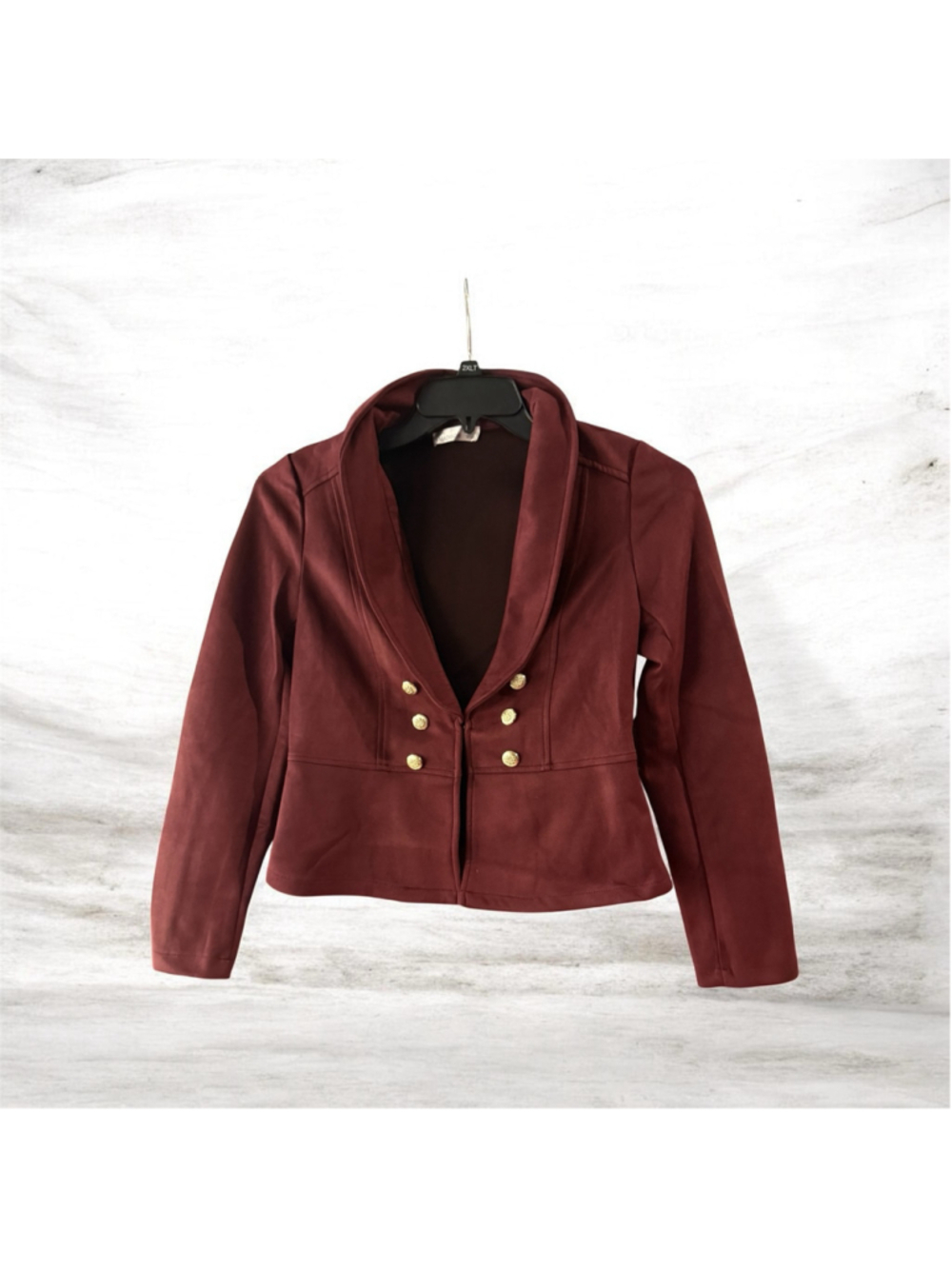 Women's 89th & Madison Burgundy Blazer Jacket Size S